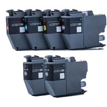 Compatible Multipack Brother DCP-J772DW Printer Ink Cartridges (6 Pack) -LC3213BK