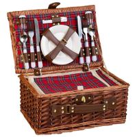 cesta de picnic 4 servicios marron