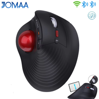 raton trackball jomaa raton vertical inalambrico recargable con control de pulgar y rodillo de velocidad conexion para 3 dispositivos