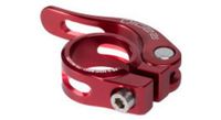 radio bikes raceline cnc abrazadera de sillin de liberacion rapida rojo