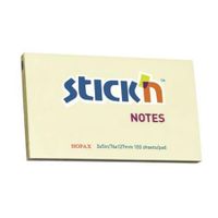 value stickn sticky notes 76x127mm pastel yellow pk12
