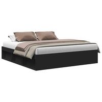cama matrimonial  cama para adultos  estructura de cama negro 180x200 cm