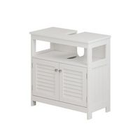 mueble bajo lavabo riad 60 x 60 cm con 2 puertas y compartimento abierto vicco