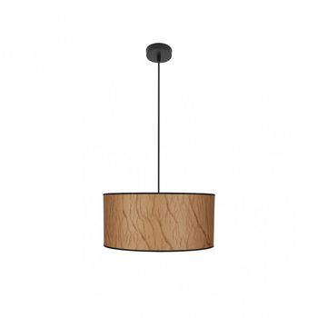 FABRILAMP Colgante modelo Papiro 1luz Pergamino/negro Regulable