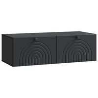 mueble para tv de pared negro 99 x 41 x 30 cm vidaxl