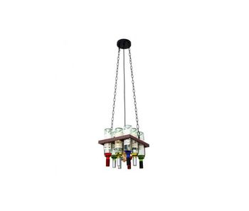 Lampara de techo metal color marron serie bodega 32cm