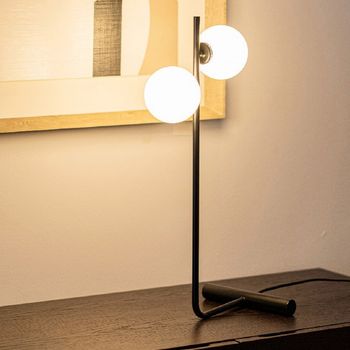 Lámpara de sobremesa lineal (2 luces)