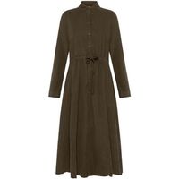 deha vestido largo light corduroy long dress para mujer