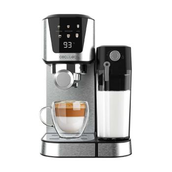 Cecotec Cafetera Semiautomática Power Espresso 20 Cream, 20 Bares, Calentamiento por Thermoblock, Apta para Café molido