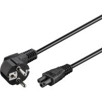 goobay cable de alimentacion trebol iec-320c5 3m negro