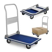 carretilla metalica plegable con ruedas max 150kg 82x48x73cm