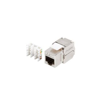 Módulo de pared Lanberg KSF7-2000 RJ-45 Hembra LSA Acero inoxidable