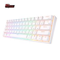 rk royal kludge rk61 24g teclado mecanico inalambrico bluetooth triodo 61 teclas rgb retroiluminado mini teclado de jugador intercambiable en caliente