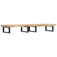 estante de lavabo de pared acero y madera maciza de acacia vidaxl