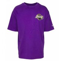camiseta new era lakers infill team logo oversized en morado