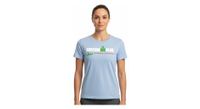 camiseta de manga corta ironman vitoria mujer azul cielo