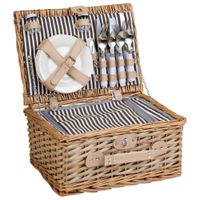 cesta de picnic marron 40x28x19