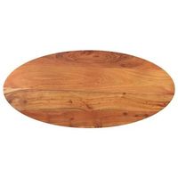 tablero de mesa ovalado madera maciza de acacia 80x40x38 cm vidaxl