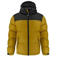 monotox parka puffer h mustard black para hombre