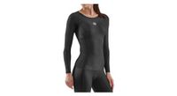 maillot skins series 3 mujer manga larga negro