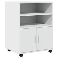 armario con ruedas madera de ingenieria blanco 60x48x81 cm vidaxl