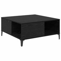 mesa de cafe roble negro 80 x 80 x 365 cm madera de ingenieria vidaxl