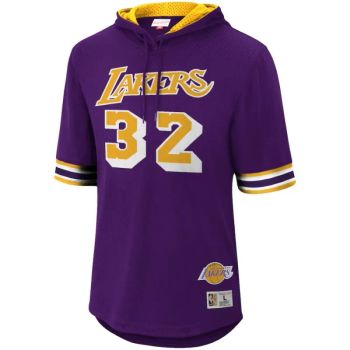 Sudadera Magic Johnson NBA Name & Number Mesh SS Hoodie Lakers - Mitchell & Ness