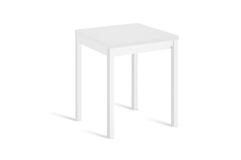 Mesa cocina alta extensible libro 80(160)x80cm blanco pata blanco