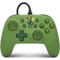 power a zelda toon link mando nano con cable verde para nintendo switch