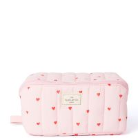 the flat lay co marshmallow flat lay makeup box bag - sweet pink hearts