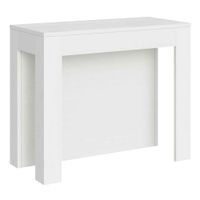 consola extensible 90x42290cm efecto madera fresno blanco