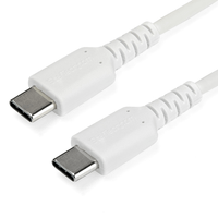 1m usb c cable white high quality aramid fib er