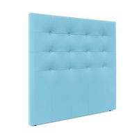 cabecero de polipiel capitone hasta el suelo 150x120cm camas 150 - celeste