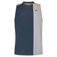 camiseta head top gris naranja