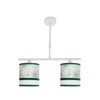 lampara caledonia 2xe14 blancoverde regx43x14cm