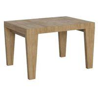 mesa extensible de roble natural de 4 a 10 plazas l 130 a 234 cm kristo