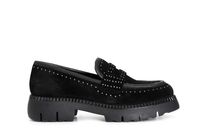 mocasin mujer ante con tachuelas black 37