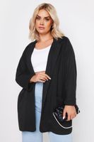 yours blazer negro textura mujer curvy y tallas grandes yours