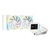 refrigeracion liquida deepcool lm240 wh 240mm 2 ventiladores led blanco
