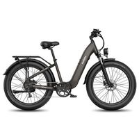 bicicleta electrica fafrees f26 rover con neumaticos anchos bateria de 48 v y sensor de par negro