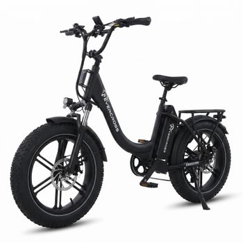 Bicicleta eléctrica EVERCROSS TECH EK6 Ultra de 20'' con batería BMS de 48V 18Ah, pantalla LCD, aplicación, NFC, 250W, frenos de disco hidráulicos, suspensión en la horquilla, 7 velocidades, 62 N·m de