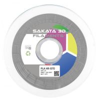sakata 3d bobina de filamento pla 870 175 mm gris 1kg