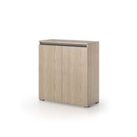 armario multiusos con puertas de efecto madera de olmo