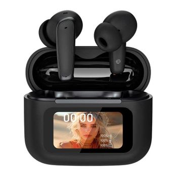 Auriculares Cool Iria inalámbricos Bluetooth con Cancelación Activa de Ruido, traducción simultánea e IA, negros