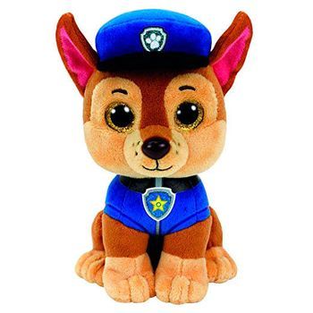 Peluche Ty Beanie Boos Patrulla Canina Paw Patrol Chase 15cm