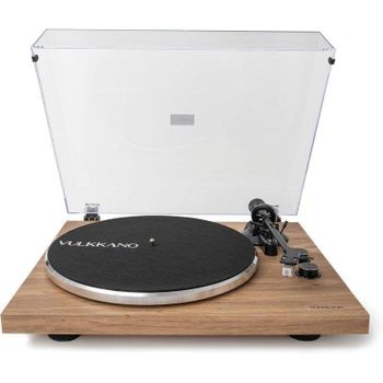 Tocadiscos Vulkkano TD10 2,5 V RMS Fono/Línea Tracción por correa Madera