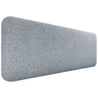 dhome cabecero tapizado liso redondeado tela para pared acusticos cabeceros absorbentes cabezal cama dormitorio gris perla 145cm