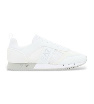 EA7 para mujer. 7X000334_AF18610 Zapatillas Laces marrón (43 1/3), Blanco, Plano, Cordones, Casual