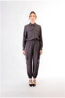 pantalon cargo con puno y cintura elastica anthracite m