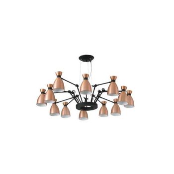 Lámpara-plafón retro (12 luces)